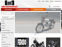 Tablet Screenshot of dum-motocyklu.cz